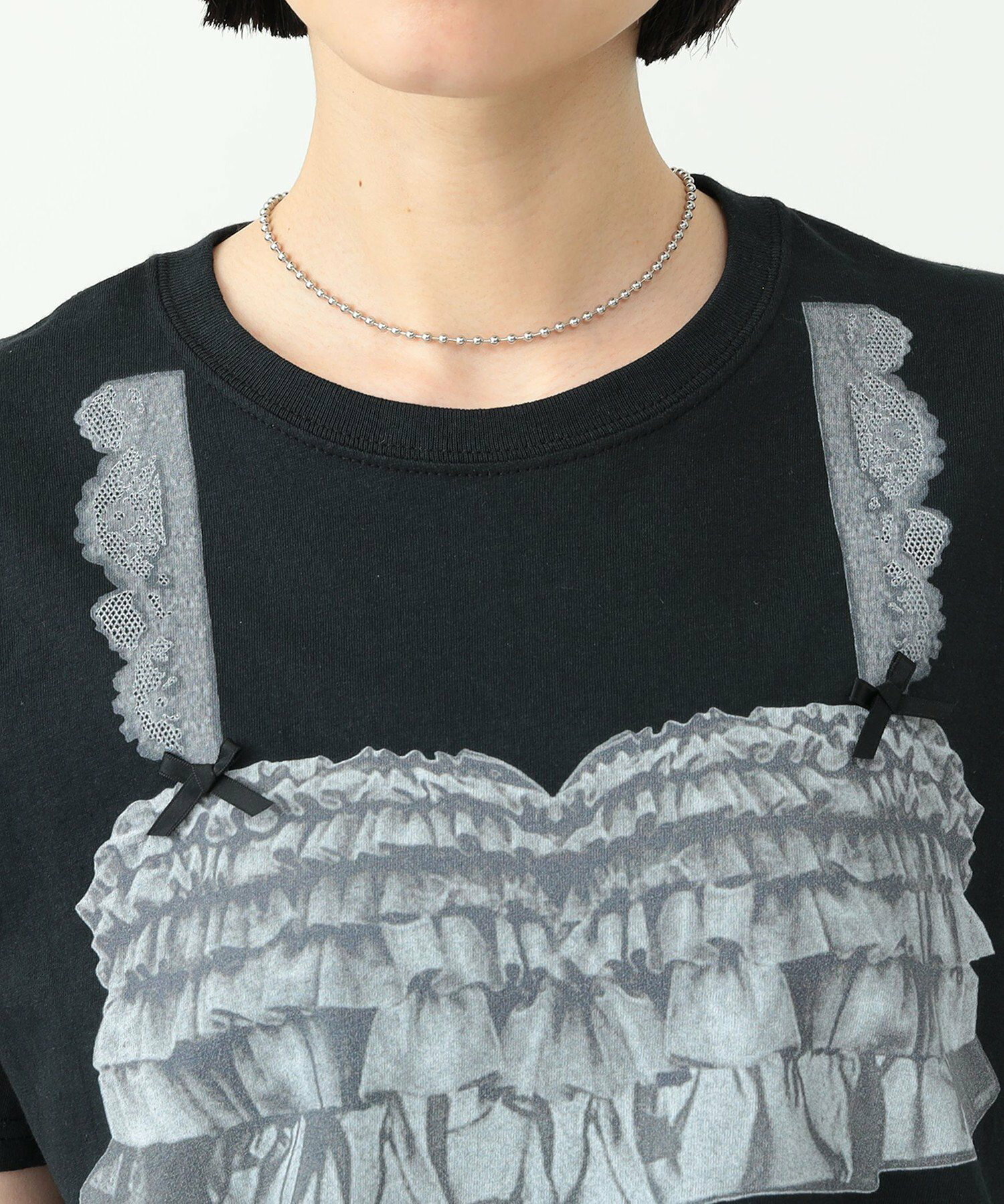 CAROLINA GLASER / ビスチェプリントTシャツ